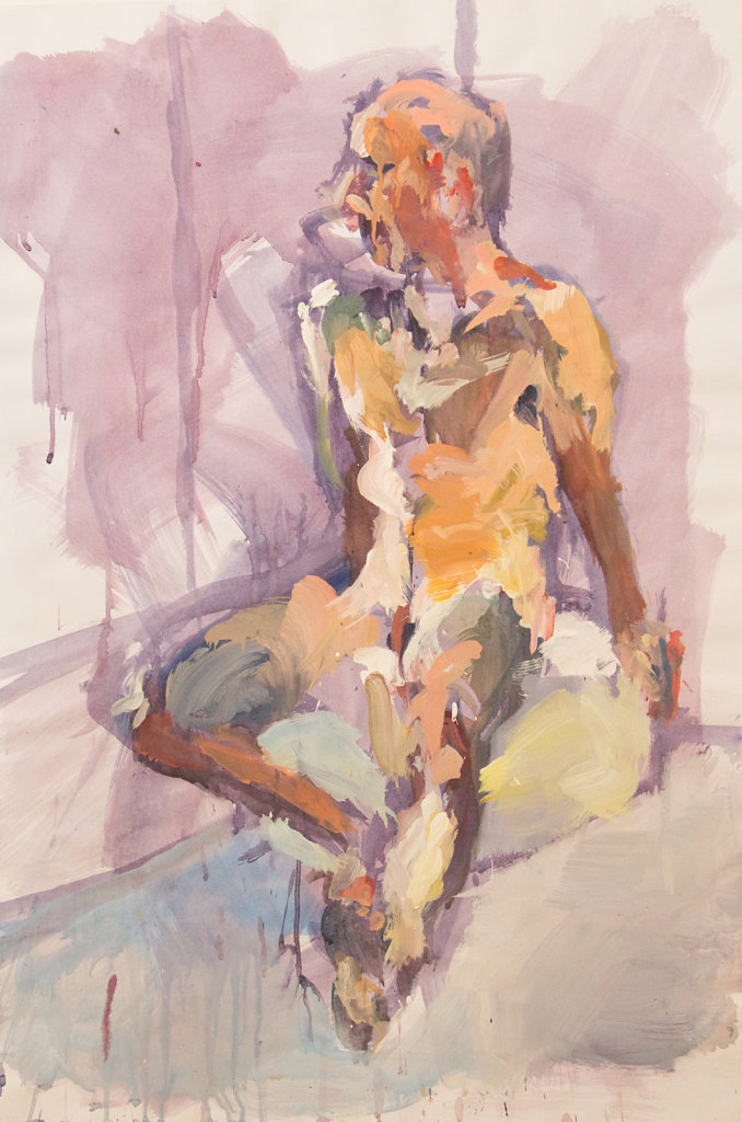 o.T., Acrylfarbe auf Papier, 2015