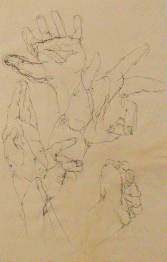 o.T., Kugelschreiber auf Papier, 2014