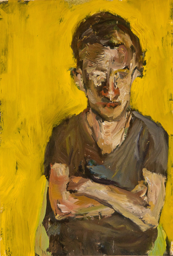 o.T., Ölfarbe auf Papier, 2017