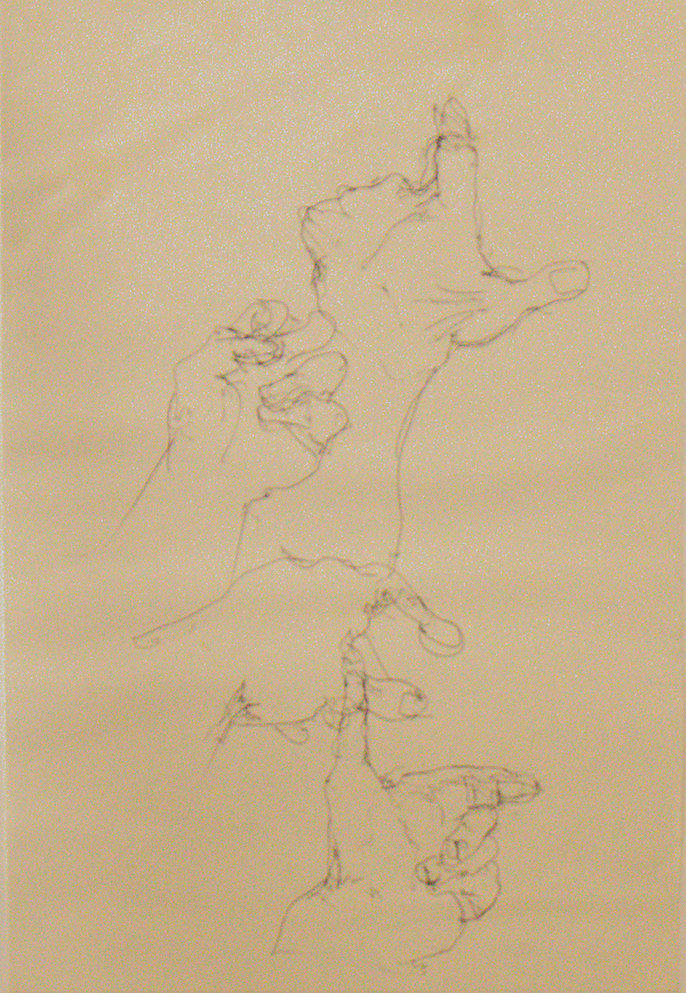 o.T., Kugelschreiber auf Papier, 2014