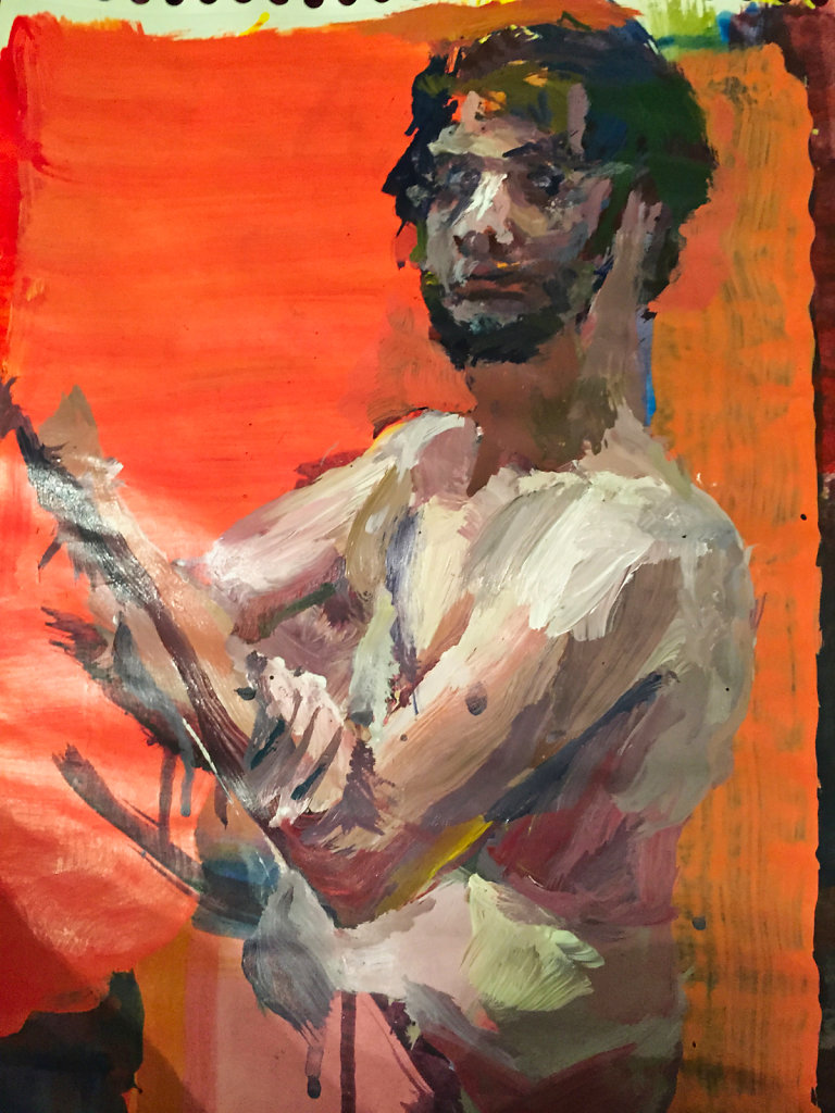 o.T., Acrylfarbe auf Papier, 2014