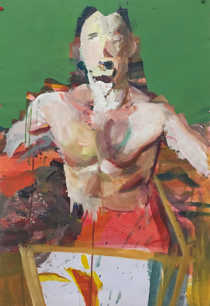 o.T., Acrylfarbe auf Papier, 2014