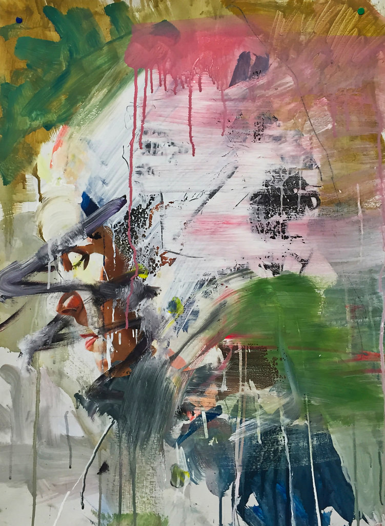 o.T., Öl- und Acrylfarbe sowie Grafit auf Leinen, 2011 - 2015