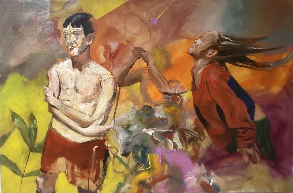 o.T., Öl auf Leinwand, 120 x 80 cm, 2019