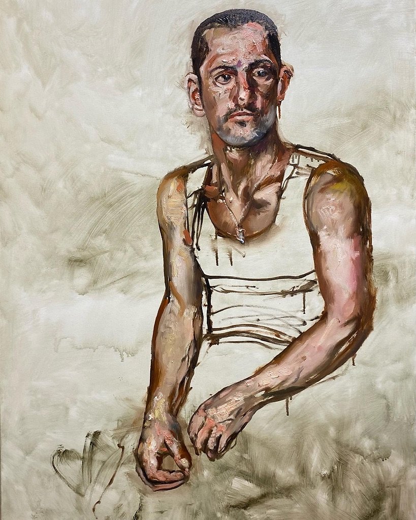 o.T., Öl auf Leinwand, 140 x 100 cm, 2022