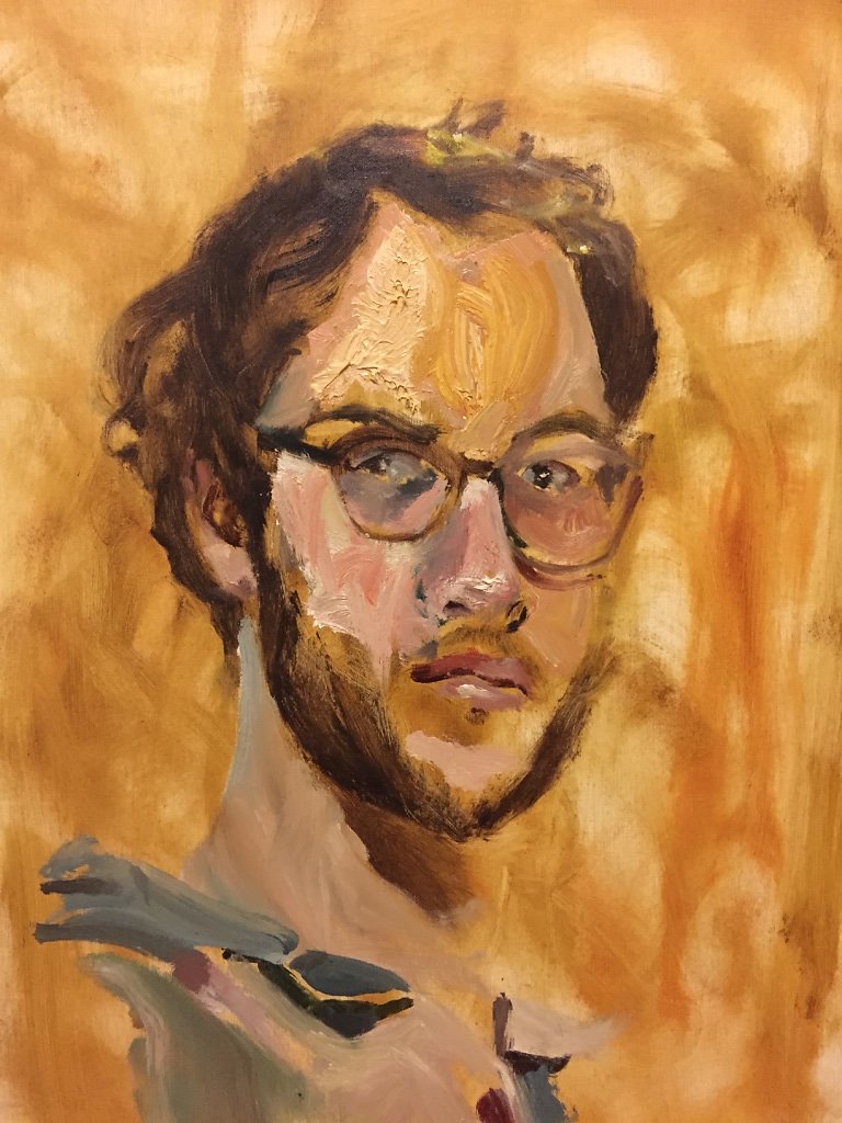 o.T., Öl auf Leinenpappe, 2016
