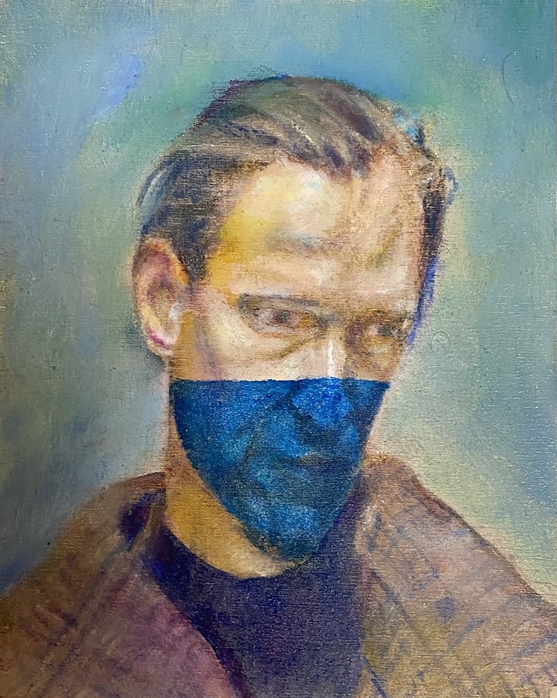 o.T., Öl und Tempera auf Holz, 2021
