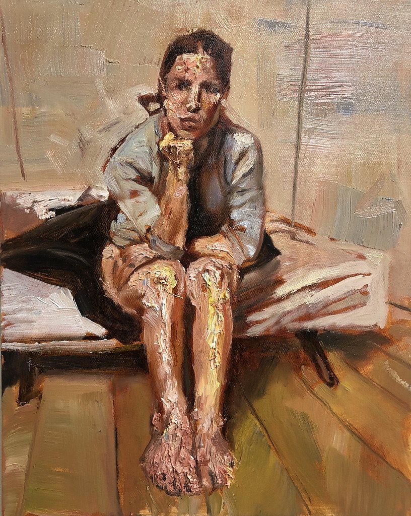 o.T., Öl auf Leinwand, 2019