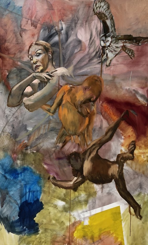 o.T., Öl auf Leinwand, 160 x 100 cm, 2018