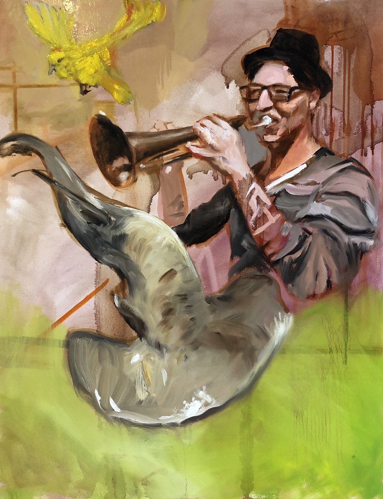 o.T., Öl auf Leinwand, 2018