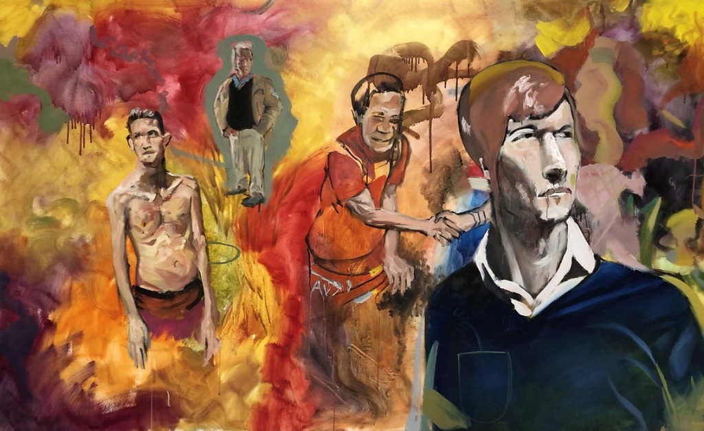 o.T., Öl auf Leinwand, 160 x 100 cm, 2018