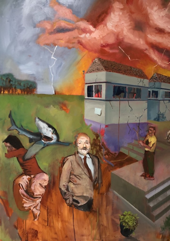 o.T., Öl auf Leinwand, 140 x 100 cm, 2018
