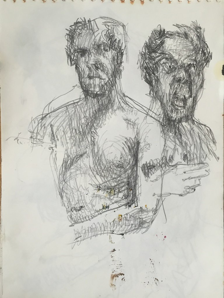 o.T., Grafit auf Papier, 2016