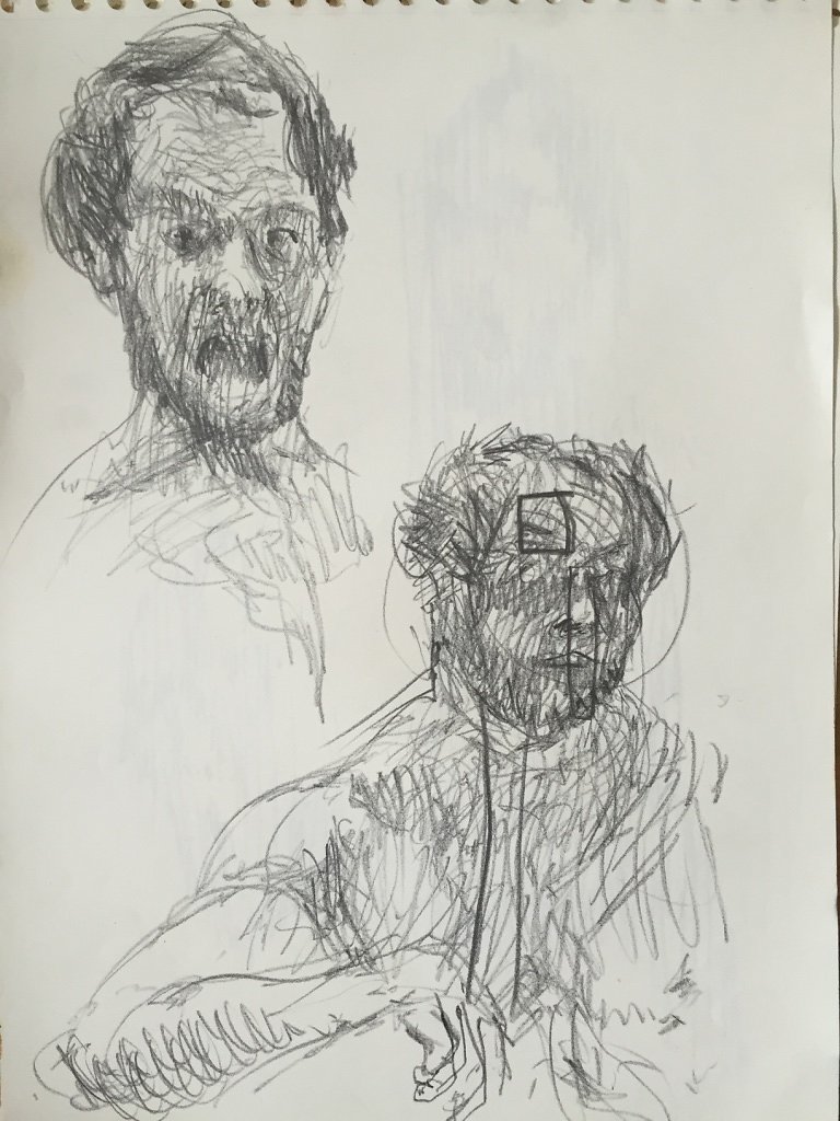 o.T., Grafit auf Papier, 2016