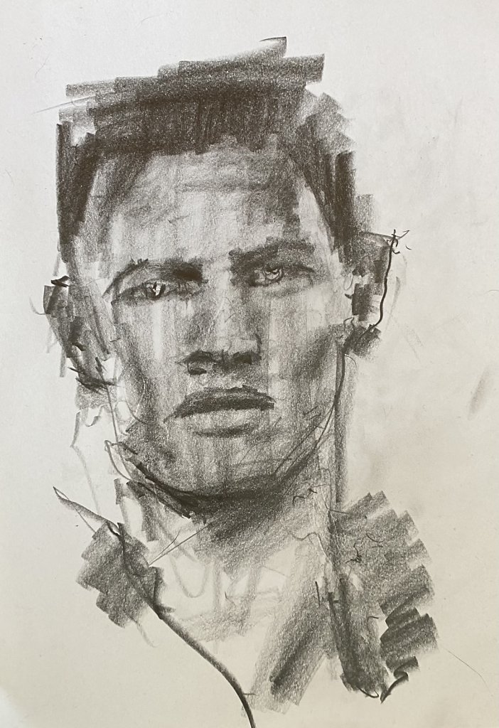 o.T., Grafit auf Papier, 2021