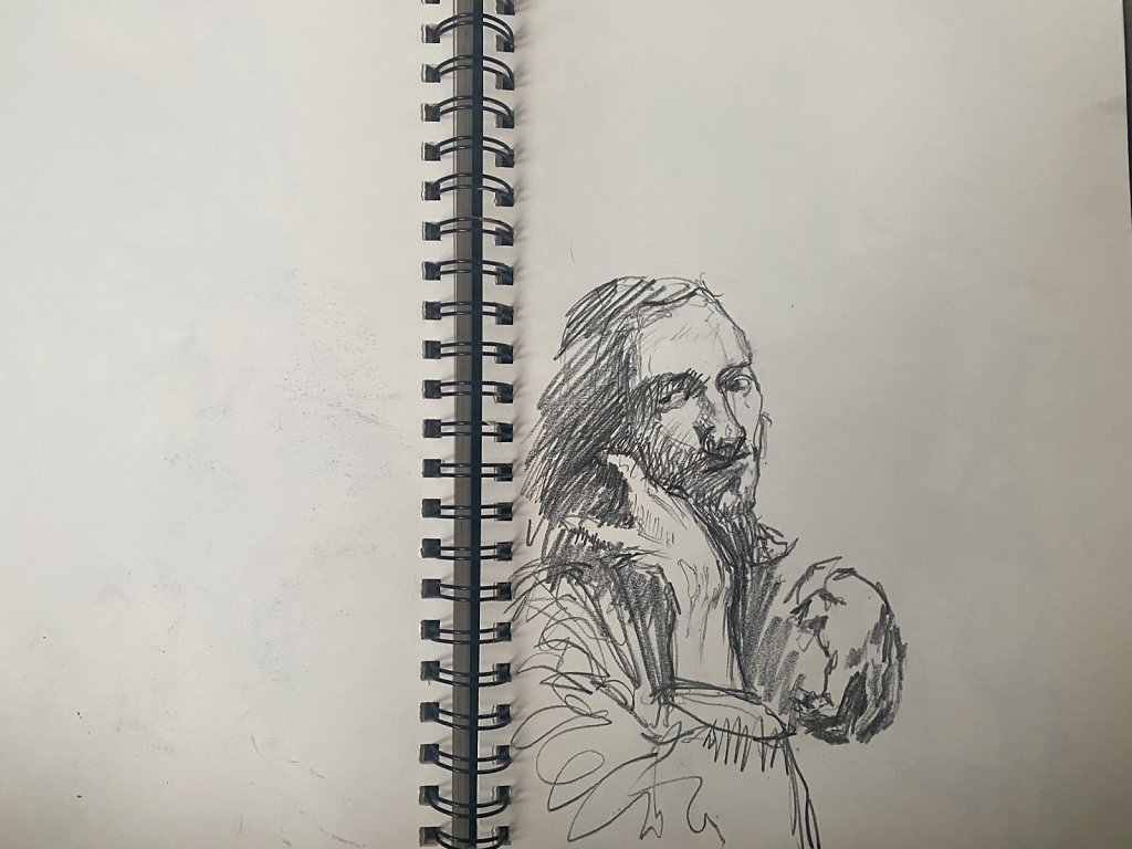 o.T., Grafit auf Papier, 2021