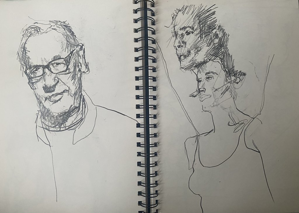 o.T., Grafit auf Papier, 2021