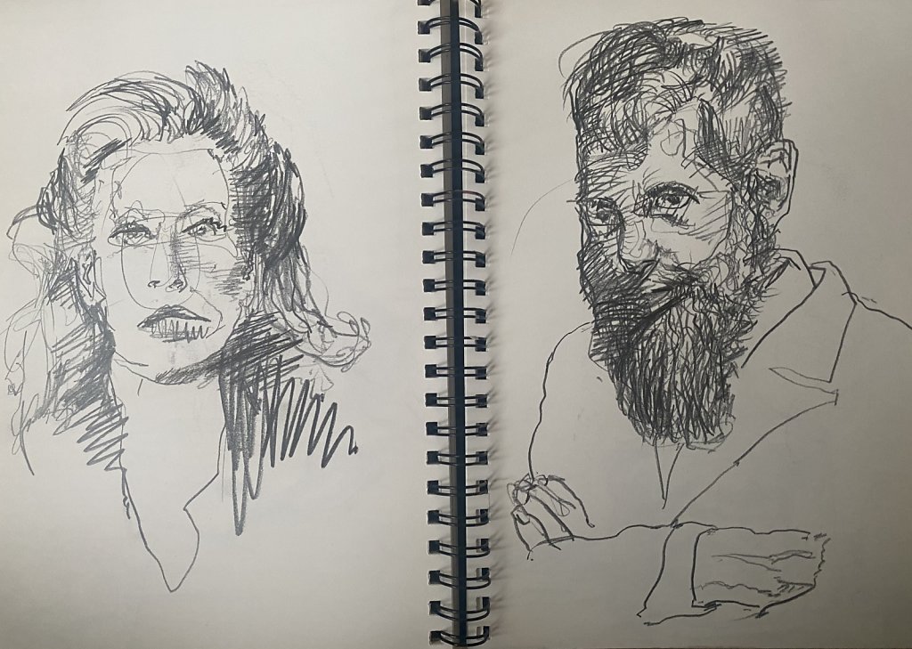 o.T., Grafit auf Papier, 2021