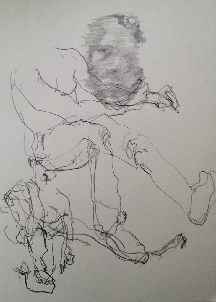 o.T., Grafit auf Papier, 2017