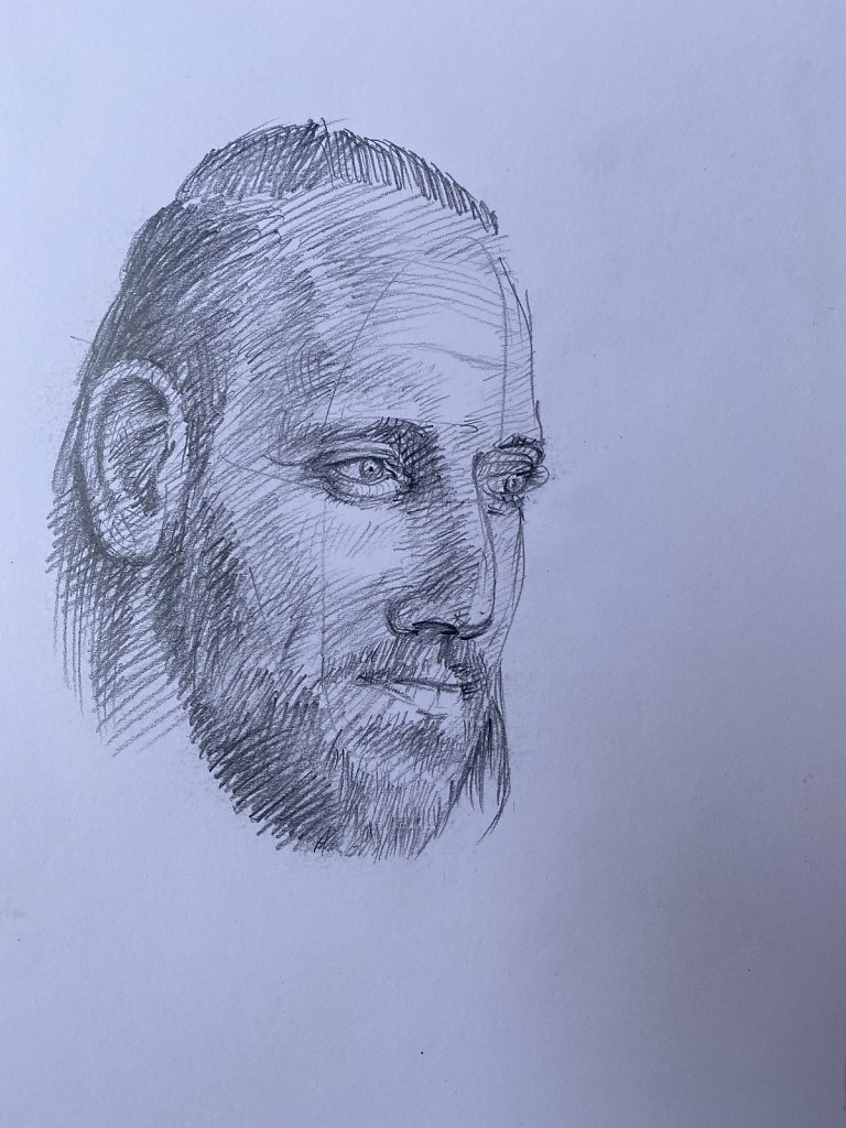 o.T., Grafit auf Papier, 2021